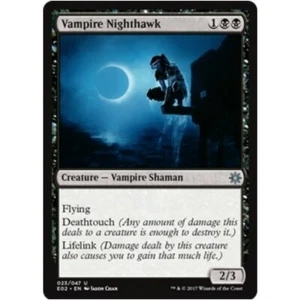 VAMPIRE NIGHTHAWK NM Explorers of Ixalan MTG Black - Vampire Unc - Picture 1 of 1