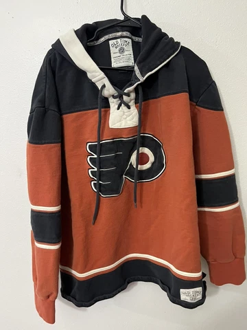 Philadelphia Flyers Old Time Hockey Hoodie Causeway Collection  XXL NHL TieDown Cover