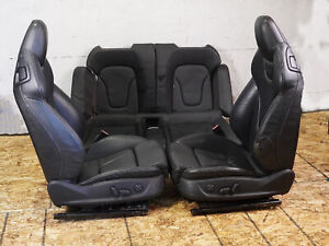 2010 - 2013 Audi S5 A5 8T Sport Seat Leather Bucket Electric Front Rear Set Oem