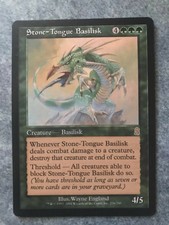 Stone-Tongue Basilisk Odyssey Rare Magic The Gathering Card LP/NM