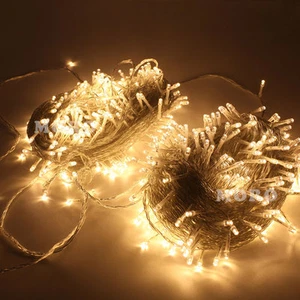 Warm White 100m Fairy String Twinkle Lights For Christmas Xmas Party Tree Roof - Picture 1 of 10