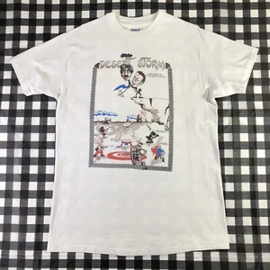 Camiseta De Colección Tormenta del Desierto Saddam Bush Looney Tunes Dibujos Años 90 Puntada Única - Imagen 1 de 12