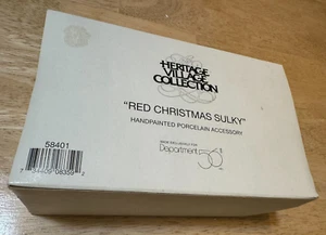 Department 56 Heritage Village "RED CHRISTMAS SULKY" Box #58401 - Bild 1 von 12