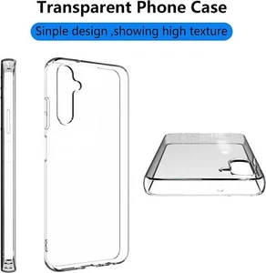 Pour Samsung Galaxy A16 4G/5G Coque Gel Arrière Silicone Lisse Transparent - Zdjęcie 1 z 2