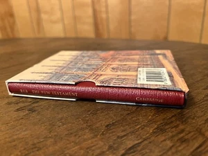 Rare OOP Revised English Bible REB New Testament NT Calfskin Leather REBNT7 Red - Picture 1 of 12