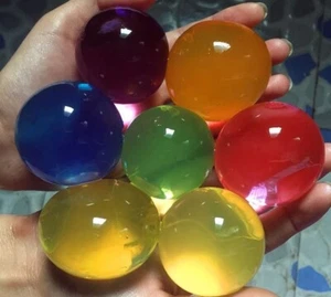 Sacchetto da 40 a 50 grandi perle in idrogel per decorazioni - 60 grammi totale - Foto 1 di 15