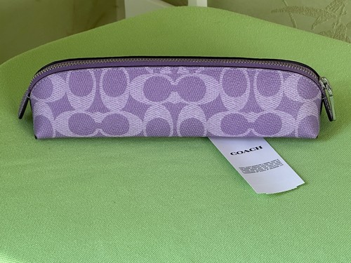 CUSTODIA COACH SIGNATURE MATITA PENNELLO:NUOVA CON ETICHETTE IRIS (VIOLA) CZ206