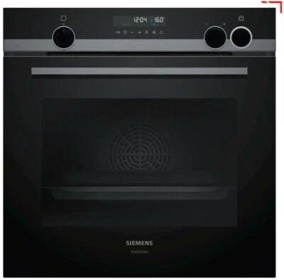 Siemens HR538ABS1 Einbau-Backofen mit Dampfunterstützung Edelstahl 3D-Heißluft A - Bild 1 von 4
