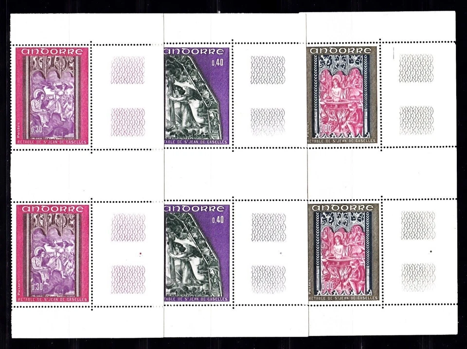 Aceite hirviendo Andorra Francesa #YT206-YT208 MNH 1970 John Caselles Angel [199-201] Foto 1 de 1