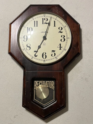 Seth Thomas Regulator Westminster Wall Clock With Working Chime Cover