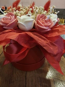 Handgefertigte Soja Blumenkasten Kerze Geschenk, Wohndeko - Bild 1 von 9