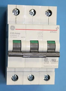 GE 15 Amp Breaker EP63ULC15 277VAC 3 Pole - Picture 1 of 8