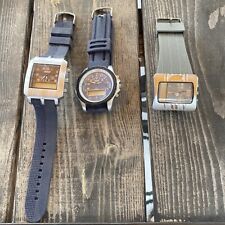 Nev Wristwatch Mens Watch Lot Of 3 Require Batteries As Seen Good Condition