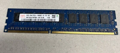 Memoria de escritorio HYNIX 2 GB 1Rx8 PC3L-10600E HMT325U7BFR8A-H9 T0 AB Foto 1 de 3