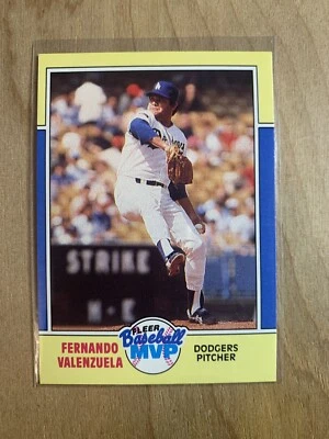 1988 Fleer Baseball MVP #40 Fernando Valenzuela Los Angeles Dodgers - Image 1 of 2