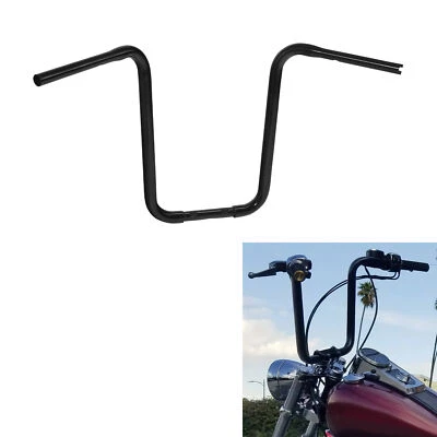 Manillar 17" Ape Hangers 1 1/4" apto para Harley Heritage Softail Sportster XL Foto 1 de 4