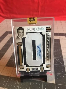 2008 Donruss Celebrity Cuts William Shatner H-WS Autograph Patch Card 34/45 - Picture 1 of 5