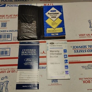 Ford Aerostar 92 1992 estuche manual del propietario guía complementaria información de garantía OEM - Imagen 1 de 13