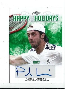 PAOLO LORENZI 2017 Leaf "Happy Holidays" (AUTO) *High Grade MINT *100% Centered - Picture 1 of 2