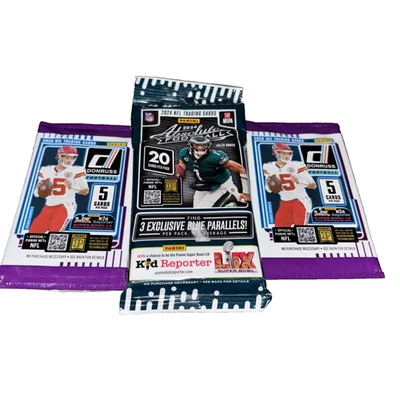 2024 Panini Absolute 20 Card Hanger Pack &(2)2025 Donruss Football 5 Card Packs - Image 1 of 4