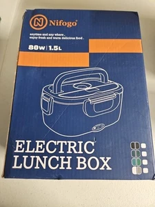 80W 1.5L Electric Heating Lunch Box for Home Office Food Warmer Container w/ Bag - Picture 1 of 6