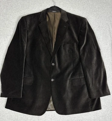 Blazer Abrigo Deportivo Jones New York Para Hombre 52L Negro Algodón 2 Botones Muesca Solapa Foto 1 de 4