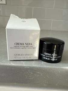 GIORGIO ARMANI CREMA NERA SUPREME REVIVING LIGHt CREAM 5ml .16fl oz SAMPLE JAR - Picture 1 of 2