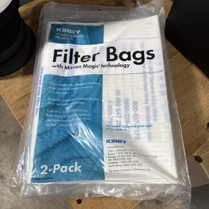 SECHS Micron Magic HEPA-Filtertüten 2er-Pack - universell passend für Kirby F-Style Staubsauger - Bild 1 von 2