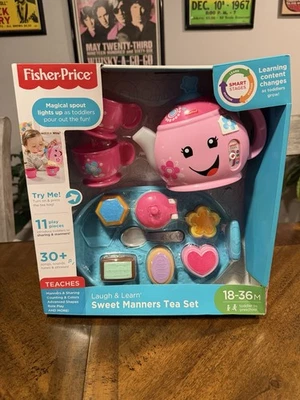 Fisher Price Ríe y Aprende Dulces Modales Juego Divertido Juguete Niño Pequeño Rosa  Foto 1 de 3