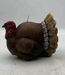 Vela esculpida en forma de pavo John Derian Target 4,25" otoño acción de gracias sin olor - Imagen 1 de 7