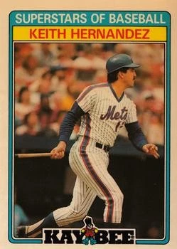 Keith Hernandez 1987 Topps Kay-Bee Superstars of Baseball 17 New York Mets Card - Image 1 of 2