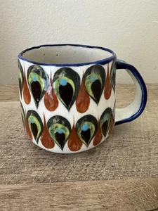 Palopo Guatemaltekisch Handbemalt Handarbeit Kaffeetasse Teetasse Signiert TearDrops - Bild 1 von 13