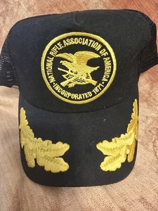 Vintage NRA National Rifle Association Gold Leaf Wing Mesh Trucker SnapBack Mütze - Bild 1 von 5