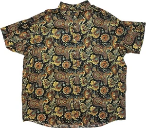 NEU LT Tall Herren Cremieux Denim Kurzarm Button Down Hemd Baumwolle Bd schwarz - Bild 1 von 11