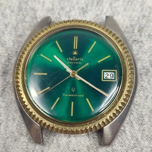 Stellaris Electronic "Bright Green" Zifferblatt Herrenuhr - Bild 1 von 8