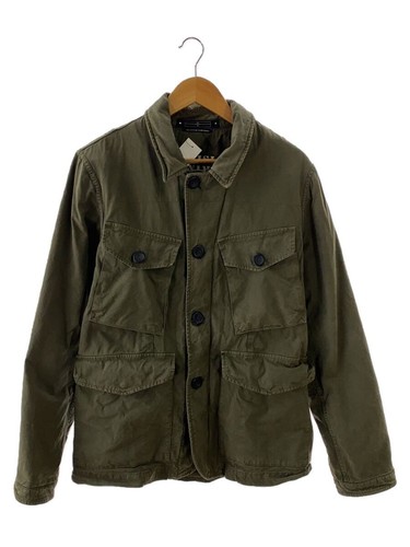 Giacca militare Stone Island cotone kaki L cappotto da campo tinta unita #EG ADA