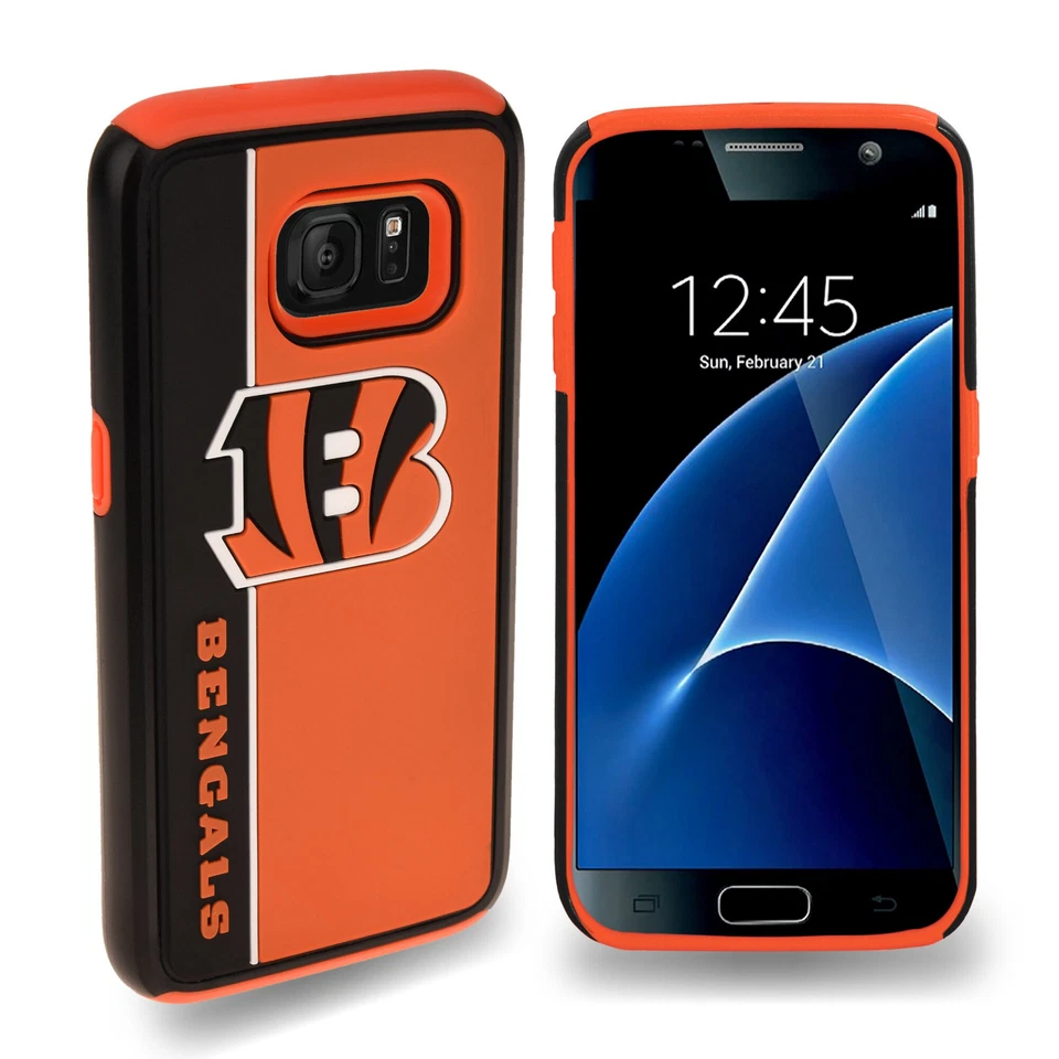 Лицензированный FOCO NFL Cincinnati Bengals двойной гибрид жирный для Samsung Galaxy S7 - Изображение 1 из 1