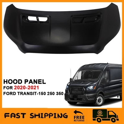 FO1230340 New Replacement Hood Panel Fits 2020 2021 2022 2023 2024 Ford Transit Foto 1 de 4