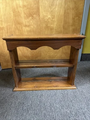 Небольшая деревянная полка деревянная винтажная отдельно стоящая настенная 3 полки - Изображение 1 из 4