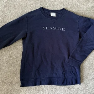 Sudadera SEASIDE Azul Marino Juvenil Grande - Buen Estado (pequeño agujero en la parte inferior) borde - Imagen 1 de 6