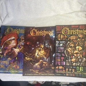 Lot Of 3 Christmas An American Annual Of Christmas  Literature And Art 1963-65 - Foto 1 di 9