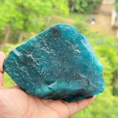 Natural 3700 Ct Kashmir Blue Sapphire Rough – Certified Uncut Raw Gemstone - Image 1 of 4