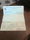 1907 Bowring & Co Red Cross SS Lines Steamship Bank Check płatny do DL&W RR RZADKI