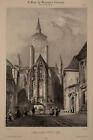 Frankreich Dijon Kirche Notre Dame Nicolas M. J. Chapuy Orig. Lithografie 1840