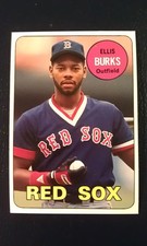 Ellis Burks Boston Red Sox #BC62 1990 Baseball Cards Magazine Oddball