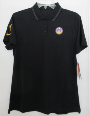 WNBA Los Angeles Sparks Women's Nike Dri-fit Polo Shirt Black Size Medium NWT - Image 1 of 4