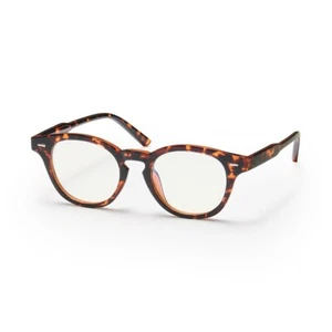 New 2024 MUJI  UV400 Cut Blue Light Compatible Boston Type Sunglasses Brown - Picture 1 of 5