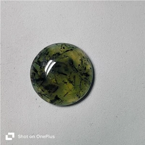 Pietra Prehnite Verde Naturale Prehnite Cabochon Pietra Preziosa Sciolta 28 Cts. ME-10973 - Foto 1 di 4