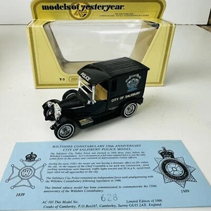 Matchbox Models Of Yesteryear Code 3 1927 Talbot Model City Of Salisbury Police - Bild 1 von 5
