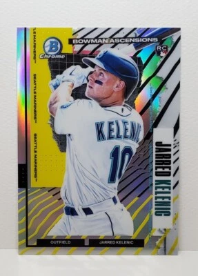 2021 Bowman Chrome Jarred Kelenic SSP RC CASEHIT ASCENSIONS REFRACTOR TYSON BECK - Image 1 of 4